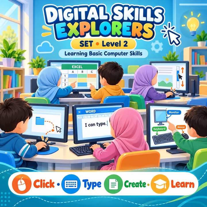 Level 2 learners master essential computer skills through hands-on SET lessons