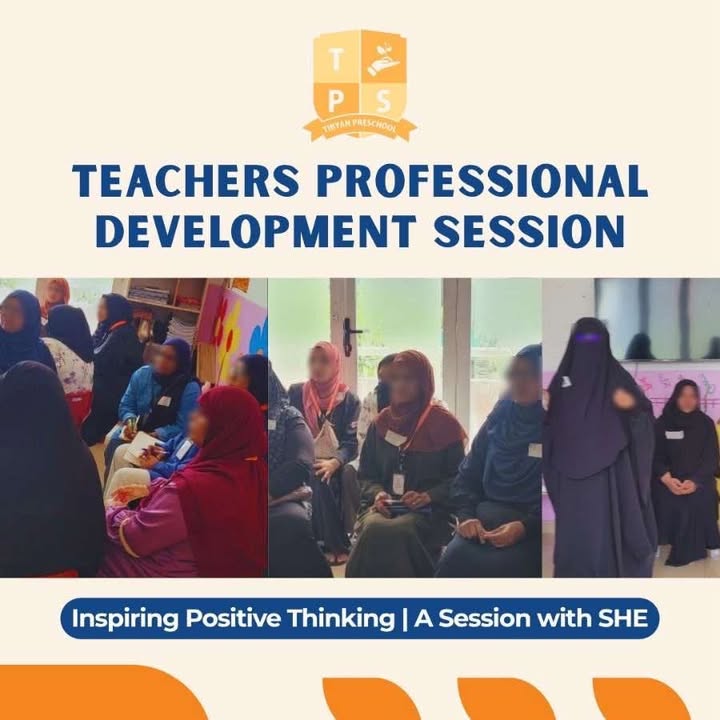 Teachers learn positive thinking and stress management strategies with SHE facilitators