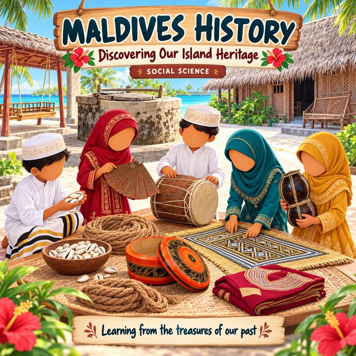 Young learners discover Maldives heritage through traditional clothing and cultural artifacts